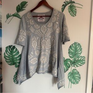 Johnny Was Embroidered Tunic Top